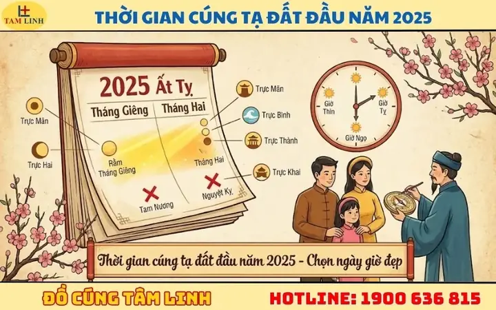 Thời Gian Cúng Tạ Đất Đầu Năm 2025 Ngày Nào Tốt?