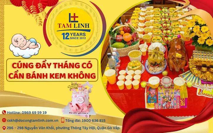 Cúng Đầy Tháng Có Cần Bánh Kem Không? Ý Nghĩa & Cách Chu Bị Đúng