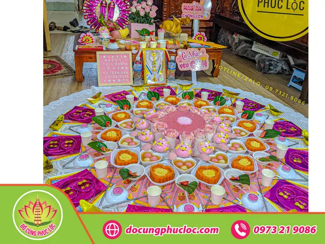 Cúng Đầy Tháng Bé Gái Gói 2 – Đồ Cúng Phúc Lộc