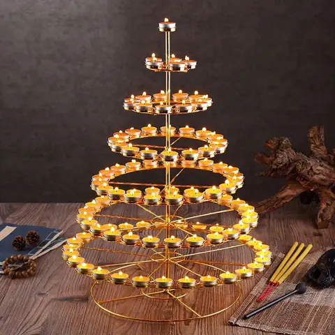 Đèn Dược Sư 108 Ngọn, Tháp Đế Nến Tầng Hợp Kim – Nến Điện Tử Giá ...