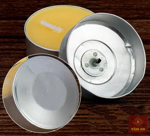 Nến Bơ Tây Tạng Loại 4 Tiếng - Pháp Khí Mật Tông Tâm An