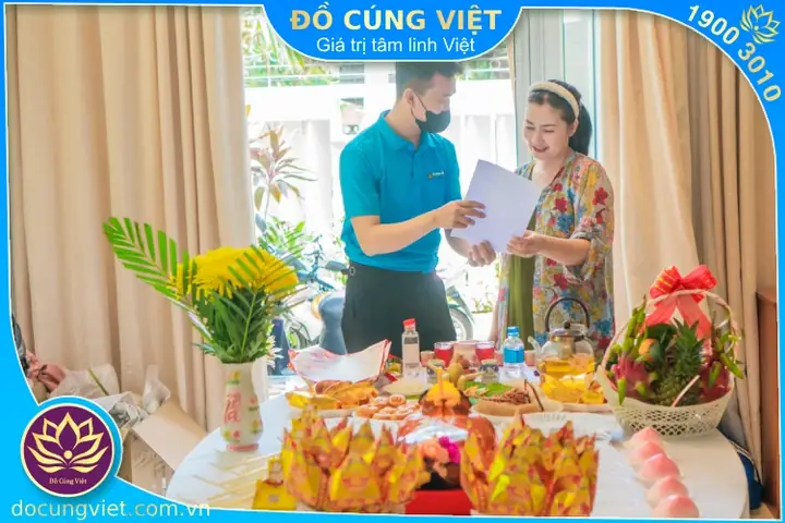 Mâm Cúng Nhập Trạch Về Nhà Mới Đơn Giản - Đồ Cúng Việt
