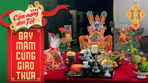 Cách Bày Mâm Cúng Giao Thừa Ngoài Trời
