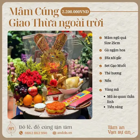 Mâm Lễ Cúng Giao Thừa | Tinh Tế & Ý Nghĩa
