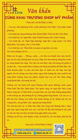 Đọc Văn Khấn Cúng Khai Trương Shop Mỹ Phẩm