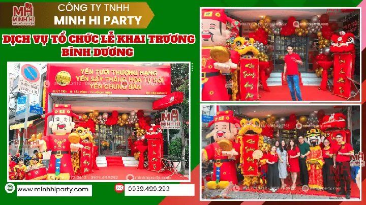 Dịch Vụ Tổ Chức Lễ Khai Trương Bình Dương