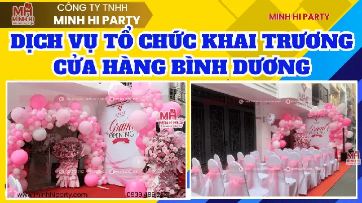 Dịch Vụ Tổ Chức Khai Trương Cửa Hàng Bình Dương