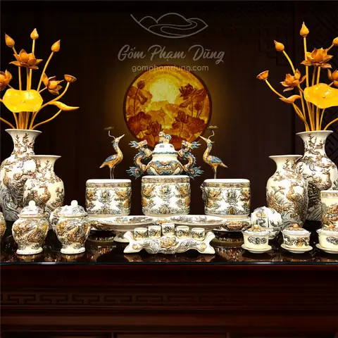 Nơi Mua Đồ Thờ Bát Tràng Uy Tín & Nhận Biết Các Dòng Men Sứ Cho Đồ Thờ