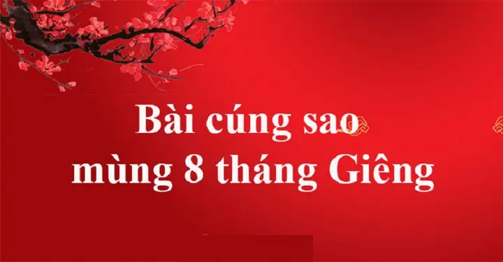Văn Khấn Cúng Sao Hội Mùng 8 Tháng Giêng