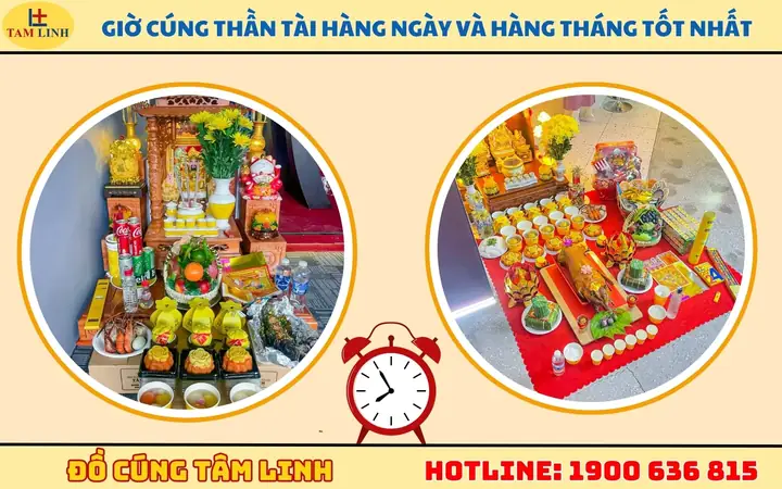 Giờ Cúng Thần Tài Hàng Ngày Và Hàng Tháng Tốt Nhất
