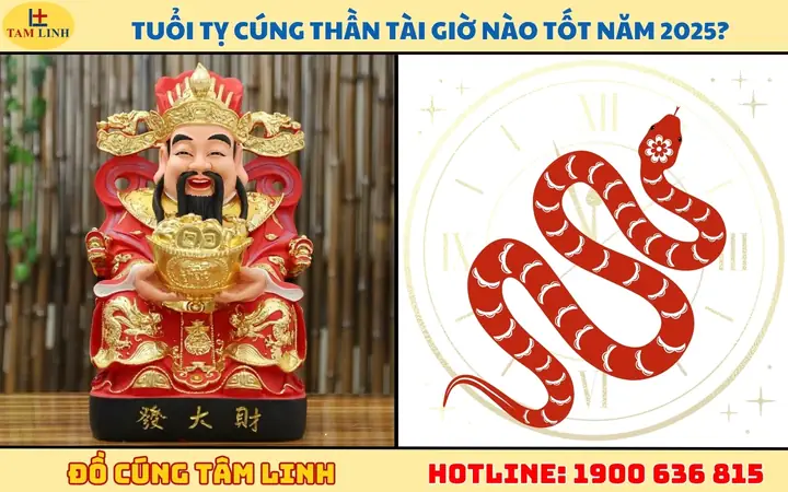 Tuổi Tỵ Cúng Thần Tài Giờ Nào Tốt Năm 2025?