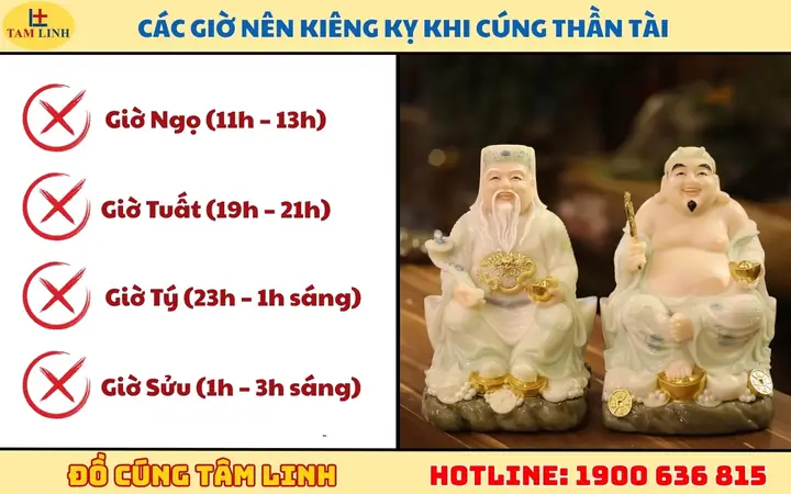 Các Giờ Nên Kiêng Kỵ Khi Cúng Thần Tài