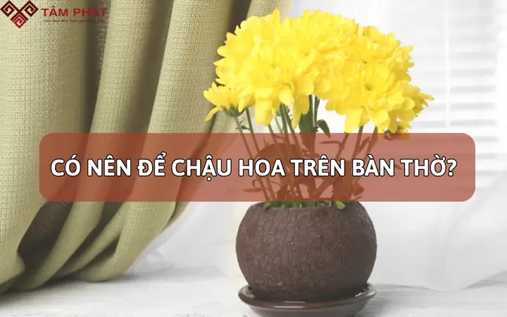 [giải Đáp] Có Nên Để Chậu Hoa Trên Bàn Thờ? - Bàn Thờ Tâm Phát