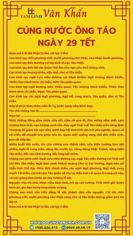 Văn Khấn Cúng Rước Ông Táo Ngày 29 Tết Chi Tiết