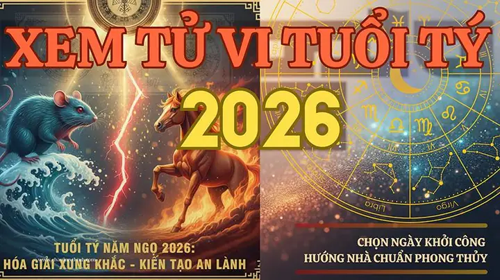 Xem Tử Vi Tuổi Tý 2026 Toàn Tập| Chọn Ngày Phong Thủy