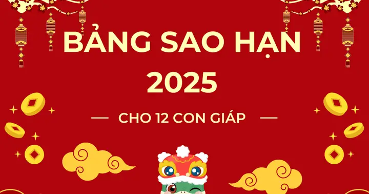 Bảng Sao Hạn 2025 Cho 12 Con Giáp Chi Tiết Và Chính Xác Nhất