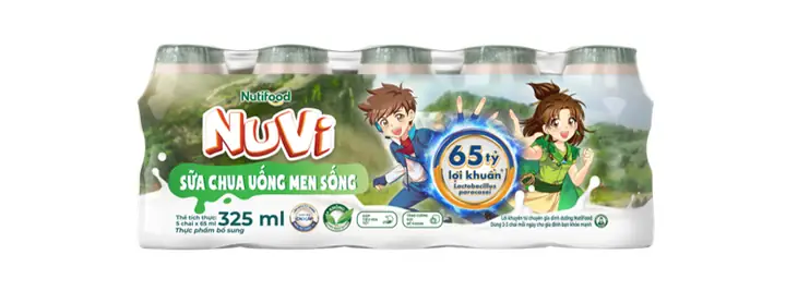 Nuvi Sữa Chua Uống Men Sống | Nutifood
