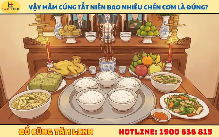 Cúng Tất Niên Mấy Chén Cơm, Cháo? Giải Mã Ý Nghĩa Phong Thủy Cho Năm Mới