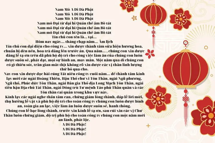 Cẩm Nang Chuẩn Bị Mâm Cúng Tất Niên Cuối Năm Cho Mọi Gia Đình