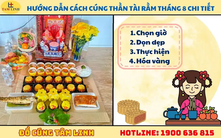 Cúng Thần Tài Rằm Tháng 8: Cẩm Nang Chuẩn Xác Dâng Lên Hai Vị Thần