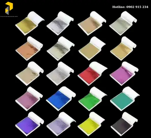 Lá Dát Bạc (silver Leaf) Tạo Hiệu Ứng Kim Loại - 9cm X 9cm Xấp ...