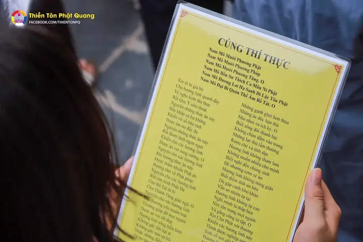 Cúng Thí Thực Thích Chân Quang: Ý Nghĩa, Cách Chuẩn Bị & Nghi Thức Chi Tiết