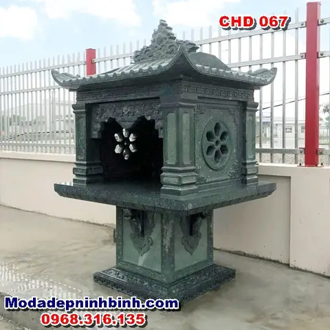 Cây Hương Miếu Thờ Đá Thần Linh Thổ Công Ngoài Trời Hải Phòng -