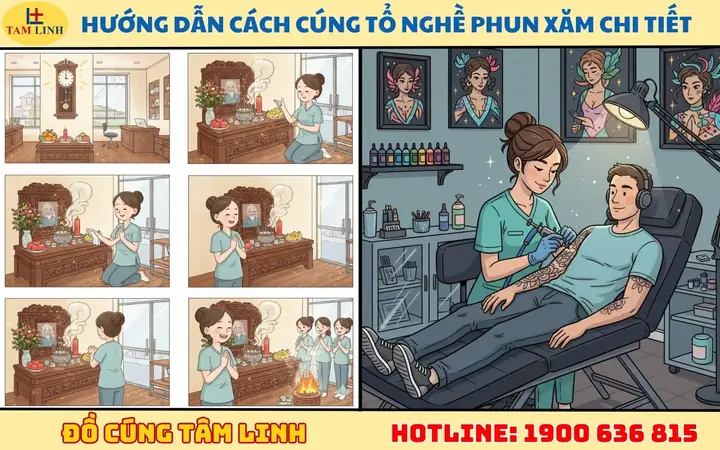 Cẩm Nang Chuẩn Bị Mâm Cúng Tổ Nghề Xăm Chi Tiết Từ A-z