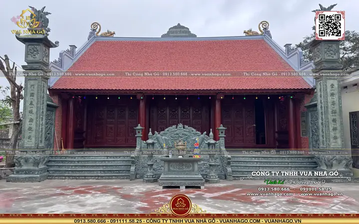 Nhà Gỗ 3 Gian 1 Hậu Cung, Từ Đường Họ Phan Làng Nguyễn Thái ...