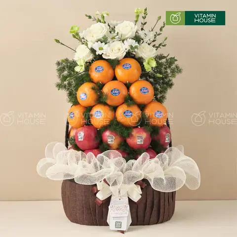 Tháp Trái Cây Táo Đỏ, Quýt Quà Dâng Cúng Lễ Chùa, Giỗ Tổ Sang ...