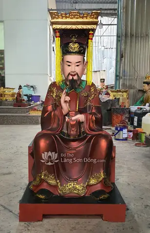 Tượng Vua Cha Ngọc Hoàng Sơn Giả Cổ - Đồ Thờ Làng Sơn Đồng