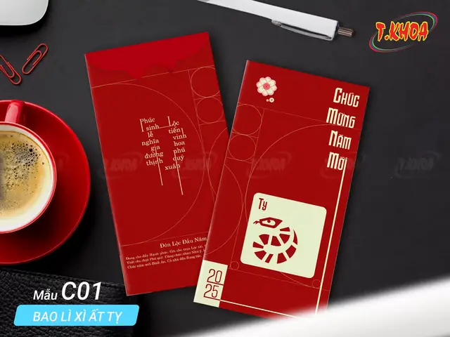 Bao Lì Xì Phong Cách Tối Giản - Công Ty Tnhh In T.khoa