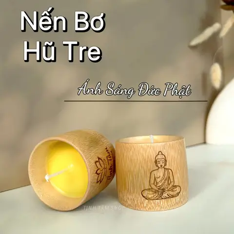 Nến Bơ Cúng Phật Chính Hãng [ 100% Thực Vật Organic ]