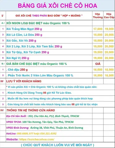 Top 7 Dịch Vụ Đặt Xôi Chè Cúng Thôi Nôi Quận 7 Uy Tín, Chất Lượng Nhất