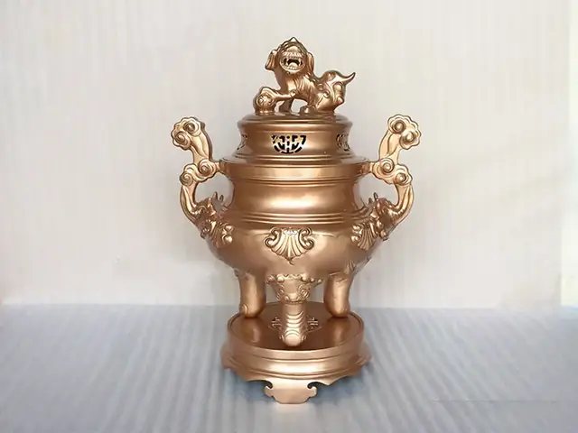 Đỉnh Thờ Cúng Bằng Đồng Đỏ Đúc Mộc Cao 70cm - Dt097 | Đồ ...