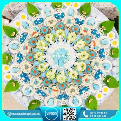 Mâm Cúng Đầy Tháng Bé Trai (gói Xôi Chè)