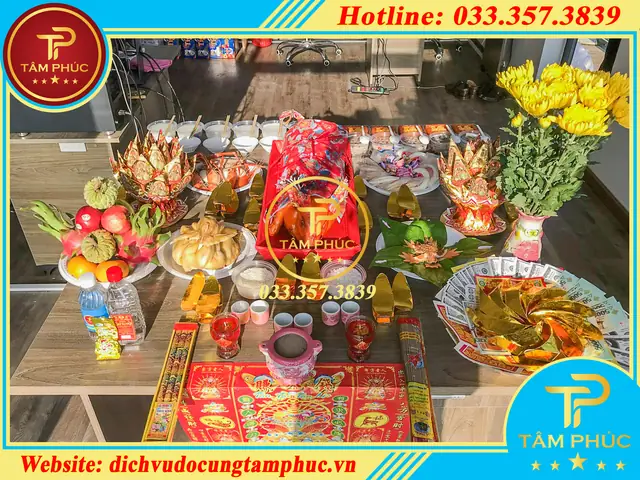 Mâm Cúng Tất Niên Cuối Năm - Đồ Cúng Tâm Phúc