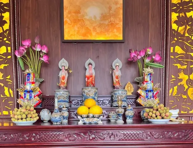 Đồ Cúng Lễ Phật Đài 15/04: Những Mâm Cỗ Chay Thanh Tịnh Dâng Dâng