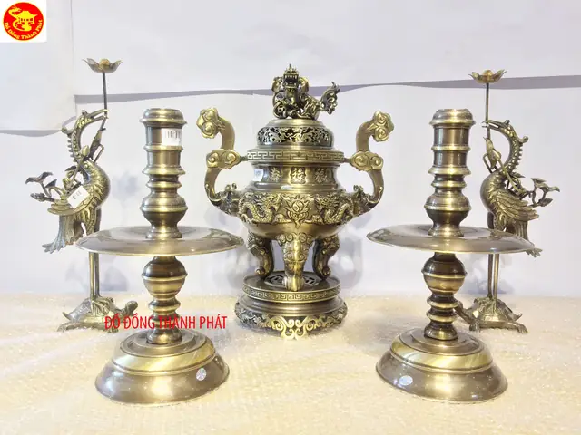 Top 10 Bộ Đồ Thờ Cúng Gia Tiên Bằng Đồng Đẹp Và Chất Lượng Nhất