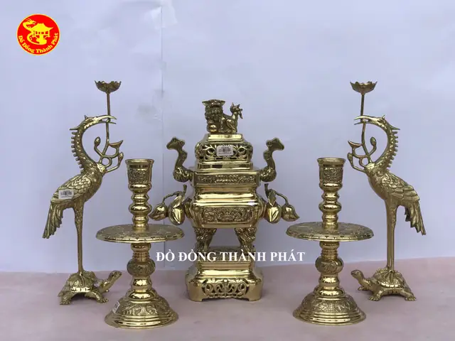Top 5 Bộ Đồ Thờ Cúng Bằng Đồng Đài Loan Chất Lượng, Bán Chạy Nhất Thị Trường