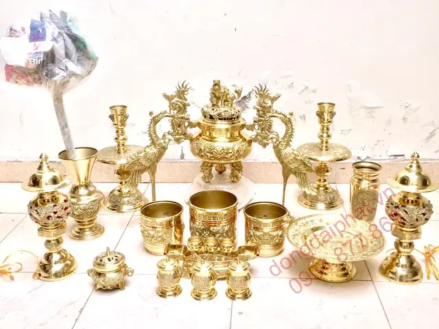 Top 10 Bộ Đồ Thờ Cúng Bằng Đồng Chất Lượng & Đẹp Nhất Tại Tp.hcm