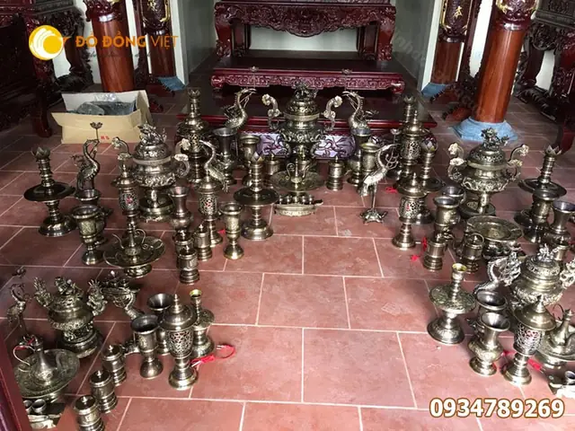 Top 10 Bộ Đồ Thờ Cúng Bằng Đồng Chất Lượng & Đẹp Nhất Tại Tp.hcm