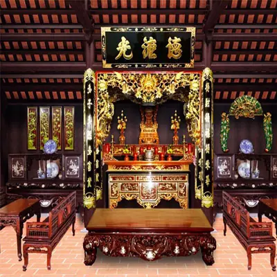 Top 10 Mẫu Đồ Thờ Cúng Gỗ Sơn Son Tốt Nhất, Chất Lượng Nhất Hiện Nay