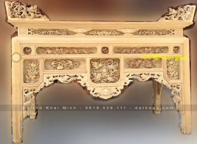 Top 10 Mẫu Đồ Thờ Cúng Gỗ Sơn Son Tốt Nhất, Chất Lượng Nhất Hiện Nay