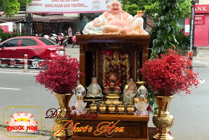 Đèn Thờ Cúng - Đồ Thờ Phước Hoa: Bàn Thờ Ông Địa