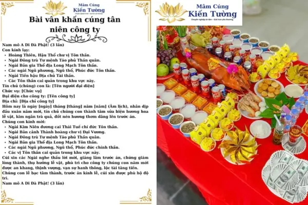 Bài Văn Khấn Cúng Tân Niên Công Ty Chuẩn Nhất 2026