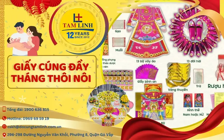 Giấy Cúng Đầy Tháng Cho Bé Gái: Các Bước Chuẩn Bị Và Bài Văn Khấn Chi Tiết