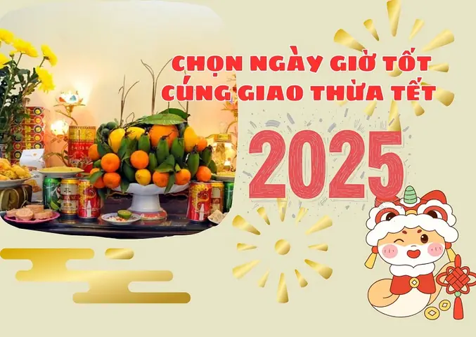 Chọn Giờ Tốt Cúng Giao Thừa Tết Ất Tỵ 2025 Đón Năm Mới May Mắn ...