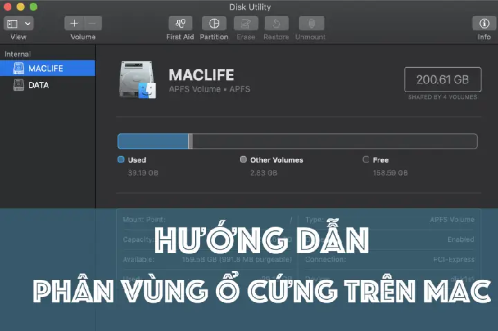 Hướng Dẫn Cách Chia Gộp Ổ Cứng Trên Mac Đơn Giản
