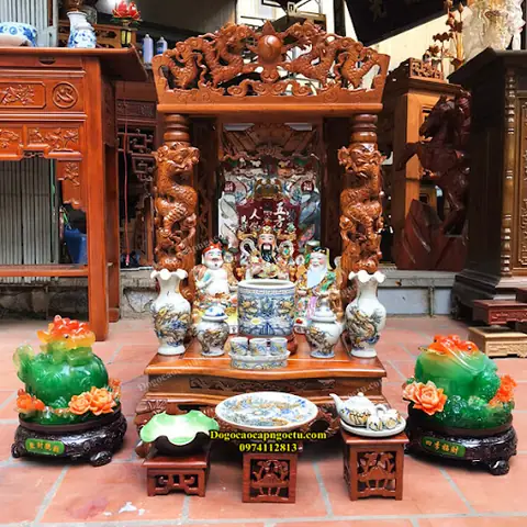 99 + Mẫu Bàn Thờ Ông Địa Thần Tài Đẹp Đơn Giản Hiện Đại